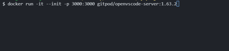 open vscode token gitpod