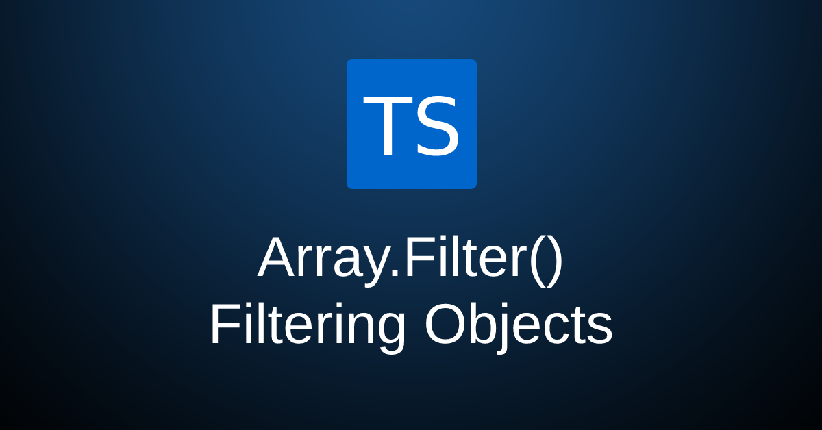 filtering an array with typescript
